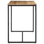 Mesa de comedor madera maciza de mango rugosa 110x55x75 cm de , Mesas de cocina y de comedor - Ref: Foro24-374078, Precio: 12...