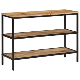 Mesa consola madera maciza de mango rugosa 100x35x70 cm de , Mesas auxiliares - Ref: Foro24-374073, Precio: 120,36 €, Descuen...