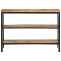 Mesa consola madera maciza de mango rugosa 100x35x70 cm de , Mesas auxiliares - Ref: Foro24-374073, Precio: 120,36 €, Descuen...