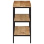 Mesa consola madera maciza de mango rugosa 100x35x70 cm de , Mesas auxiliares - Ref: Foro24-374073, Precio: 120,36 €, Descuen...