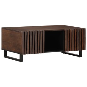 Mesa de centro de madera maciza mango marrón 100x55x40 cm de , Mesas de centro - Ref: Foro24-377498, Precio: 107,68 €, Descue...