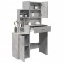 Tocador con mueble gris hormigón 80x35x132 cm de , Tocadores para dormitorios - Ref: Foro24-848237, Precio: 113,76 €, Descuen...