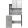 Tocador con mueble gris hormigón 80x35x132 cm de , Tocadores para dormitorios - Ref: Foro24-848237, Precio: 113,76 €, Descuen...