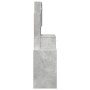 Tocador con mueble gris hormigón 80x35x132 cm de , Tocadores para dormitorios - Ref: Foro24-848237, Precio: 113,76 €, Descuen...