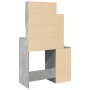 Tocador con mueble gris hormigón 80x35x132 cm de , Tocadores para dormitorios - Ref: Foro24-848237, Precio: 113,76 €, Descuen...
