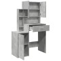 Tocador con mueble gris hormigón 80x35x132 cm de , Tocadores para dormitorios - Ref: Foro24-848237, Precio: 113,76 €, Descuen...