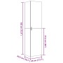 Aparador de madera de ingeniería marrón roble 45x42,5x185 cm de , Aparadores - Ref: Foro24-3281412, Precio: 166,50 €, Descuen...