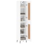 Aparador alto madera contrachapada blanco 34,5x34x180 cm de , Aparadores - Ref: Foro24-3200465, Precio: 105,38 €, Descuento: %