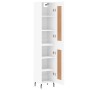 Aparador alto madera contrachapada blanco 34,5x34x180 cm de , Aparadores - Ref: Foro24-3200465, Precio: 105,38 €, Descuento: %