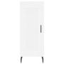 Aparador alto madera contrachapada blanco 34,5x34x180 cm de , Aparadores - Ref: Foro24-3200465, Precio: 105,38 €, Descuento: %