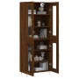 Aparador alto madera contrachapada marrón roble 69,5x34x180 cm de , Aparadores - Ref: Foro24-3198272, Precio: 165,48 €, Descu...