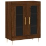 Aparador alto madera contrachapada marrón roble 69,5x34x180 cm de , Aparadores - Ref: Foro24-3198272, Precio: 165,48 €, Descu...