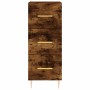 Aparador de madera contrachapada roble ahumado 34,5x34x180 cm de , Aparadores - Ref: Foro24-3198846, Precio: 112,60 €, Descue...