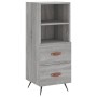 Aparador alto madera contrachapada gris Sonoma 34,5x34x180 cm de , Aparadores - Ref: Foro24-3200239, Precio: 106,58 €, Descue...