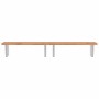 Estante de lavabo de pared de acero y madera maciza de haya de , Tocadores de baño - Ref: Foro24-3302458, Precio: 183,02 €, D...