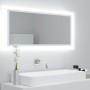 Espejo de baño LED acrílico blanco 100x8,5x37 cm de vidaXL, Tocadores de baño - Ref: Foro24-804940, Precio: 65,32 €, Descuent...