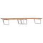 Estante de lavabo de pared de acero y madera maciza de haya de , Tocadores de baño - Ref: Foro24-3302458, Precio: 183,02 €, D...