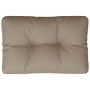 Cojín para sofá de palets de tela gris taupé 60x40x12 cm de , Cojines para sillas y sofás - Ref: Foro24-360565, Precio: 22,80...