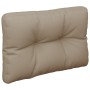 Cojín para sofá de palets de tela gris taupé 60x40x12 cm de , Cojines para sillas y sofás - Ref: Foro24-360565, Precio: 22,80...