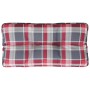 Cojín para sofá de palets tela a cuadros rojo 70x40x12 cm de , Cojines para sillas y sofás - Ref: Foro24-360592, Precio: 24,3...