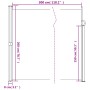 Toldo lateral retráctil rojo 200x300 cm de , Sombrillas - Ref: Foro24-4004357, Precio: 101,85 €, Descuento: %