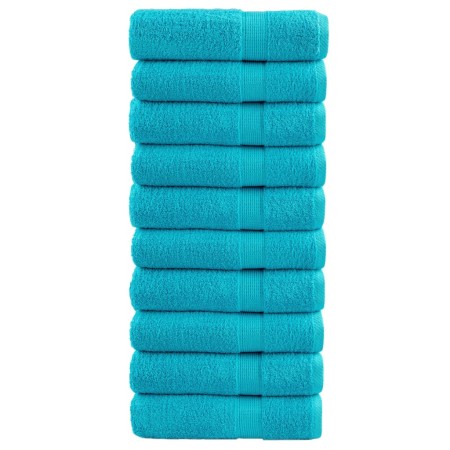 Toallas de ducha SOLUND 10 unidades turquesa 70x140 cm 600 gsm de , Toallas - Ref: Foro24-137454, Precio: 109,95 €, Descuento: %