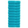 Toallas de ducha SOLUND 10 unidades turquesa 70x140 cm 600 gsm de , Toallas - Ref: Foro24-137454, Precio: 109,95 €, Descuento: %