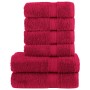 Juego de toallas premium SOLUND 6 unidades rojo 600 gsm de , Toallas - Ref: Foro24-137564, Precio: 47,02 €, Descuento: %