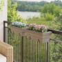 Jardineras con ganchos 2 unidades ratán sintético gris de , Maceteros y jardineras - Ref: Foro24-366403, Precio: 77,68 €, Des...