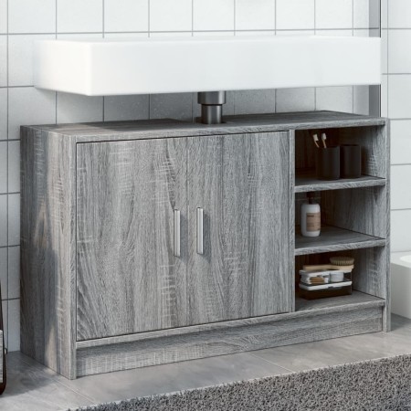 Armario de lavabo madera de ingeniería gris Sonoma 90x29x55 cm de , Muebles de baño - Ref: Foro24-848127, Precio: 81,43 €, De...