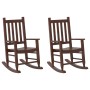 Mecedoras para niños 2 uds madera maciza de álamo marrónes de , Mecedoras - Ref: Foro24-3281595, Precio: 114,43 €, Descuento: %