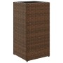 Jardineras 2 unidades ratán sintético marrón 30x30x60 cm de , Maceteros y jardineras - Ref: Foro24-3210517, Precio: 94,68 €, ...