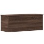 Caja de almacenaje madera ingeniería marrón roble 90x35x35 cm de , Baúles de almacenamiento - Ref: Foro24-840687, Precio: 79,...