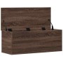 Caja de almacenaje madera ingeniería marrón roble 90x35x35 cm de , Baúles de almacenamiento - Ref: Foro24-840687, Precio: 79,...