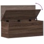 Caja de almacenaje madera ingeniería marrón roble 90x35x35 cm de , Baúles de almacenamiento - Ref: Foro24-840687, Precio: 79,...