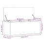 Caja de almacenaje madera ingeniería marrón roble 90x35x35 cm de , Baúles de almacenamiento - Ref: Foro24-840687, Precio: 79,...