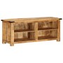 Mueble de TV madera maciza de mango rugosa 110x35x40 cm de , Almacenamiento para CD y DVD - Ref: Foro24-376041, Precio: 220,1...
