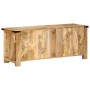 Mueble de TV madera maciza de mango rugosa 110x35x40 cm de , Almacenamiento para CD y DVD - Ref: Foro24-376041, Precio: 220,1...