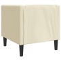Sillón Chesterfield de cuero artificial blanco crema de , Sofás - Ref: Foro24-372653, Precio: 163,04 €, Descuento: %