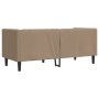 Sofá Chesterfield de 2 plazas cuero artificial marrón capuchino de , Sofás - Ref: Foro24-372664, Precio: 289,25 €, Descuento: %