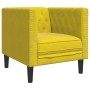 Sillón Chesterfield de terciopelo amarillo de , Sofás - Ref: Foro24-372679, Precio: 162,84 €, Descuento: %
