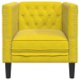 Sillón Chesterfield de terciopelo amarillo de , Sofás - Ref: Foro24-372679, Precio: 162,84 €, Descuento: %