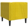 Sillón Chesterfield de terciopelo amarillo de , Sofás - Ref: Foro24-372679, Precio: 162,84 €, Descuento: %