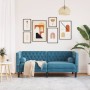 Sofá Chesterfield 2 plazas con cojines terciopelo azul de , Sofás - Ref: Foro24-372691, Precio: 246,36 €, Descuento: %