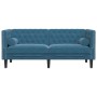 Sofá Chesterfield 2 plazas con cojines terciopelo azul de , Sofás - Ref: Foro24-372691, Precio: 246,36 €, Descuento: %