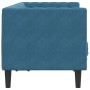 Sofá Chesterfield 2 plazas con cojines terciopelo azul de , Sofás - Ref: Foro24-372691, Precio: 246,36 €, Descuento: %