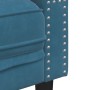 Sofá Chesterfield 2 plazas con cojines terciopelo azul de , Sofás - Ref: Foro24-372691, Precio: 246,36 €, Descuento: %