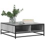 Mesa de centro madera ingeniería metal gris Sonoma 80x80x30 cm de , Mesas de centro - Ref: Foro24-848772, Precio: 64,30 €, De...