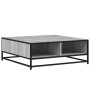 Mesa de centro madera ingeniería metal gris Sonoma 80x80x30 cm de , Mesas de centro - Ref: Foro24-848772, Precio: 64,30 €, De...