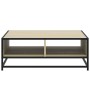 Mesa de centro madera ingeniería metal roble Sonoma 80x80x30 cm de , Mesas de centro - Ref: Foro24-848770, Precio: 62,10 €, D...